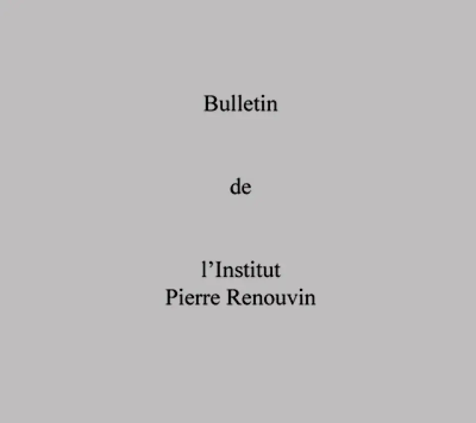 Bulletin de l'institut Pierre Renouvin