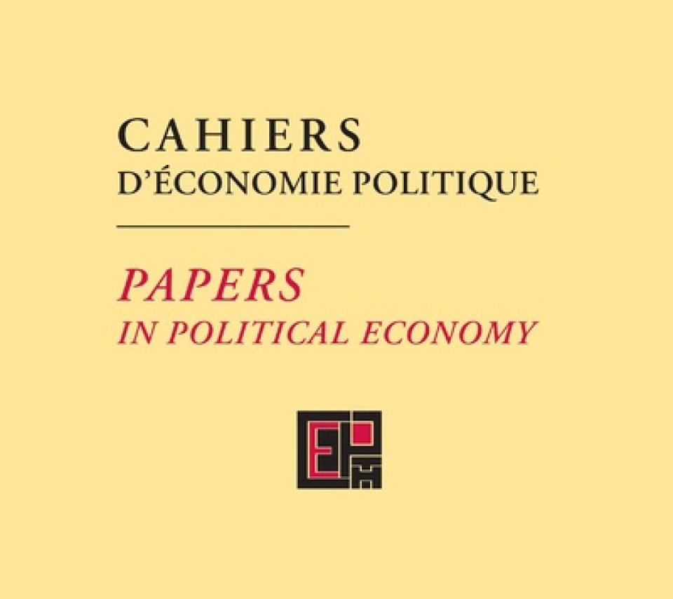 Cahiers d'économie politique - Papers in Political Economy