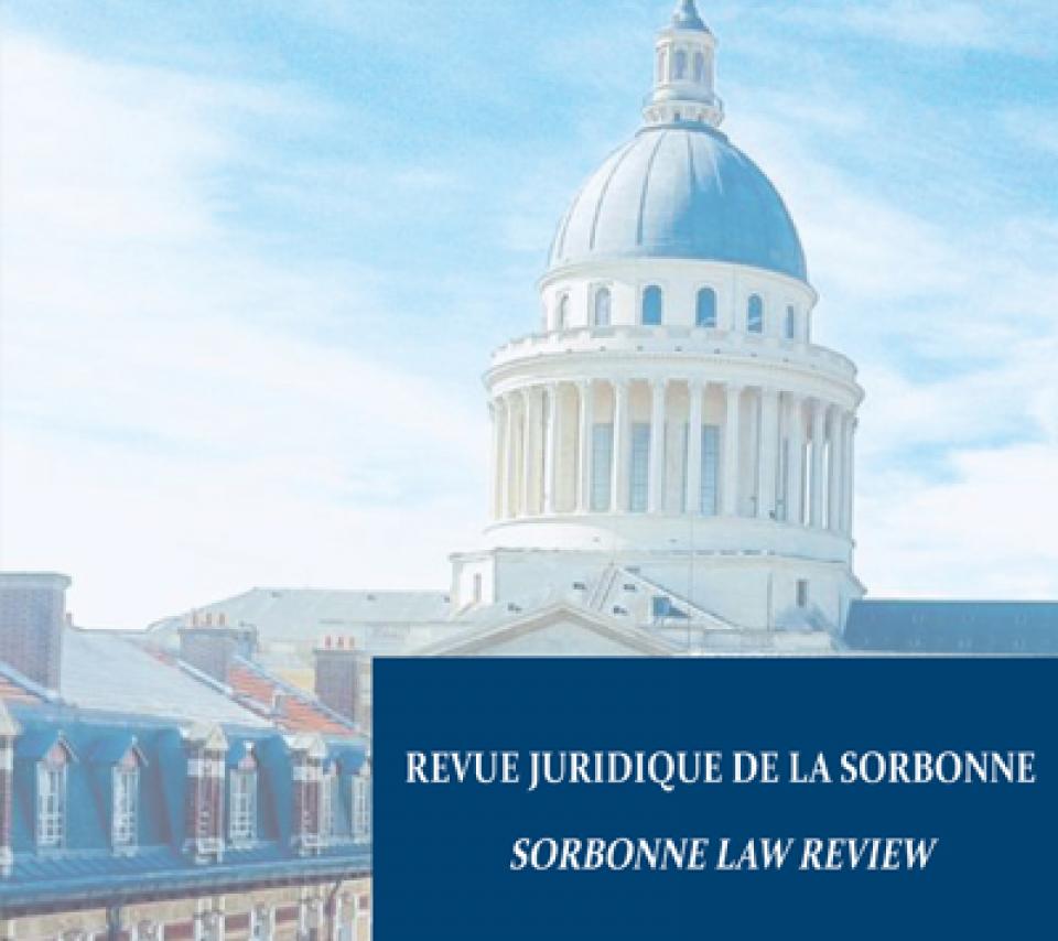 Revue Juridique de la Sorbonne - Sorbonne Law Revue