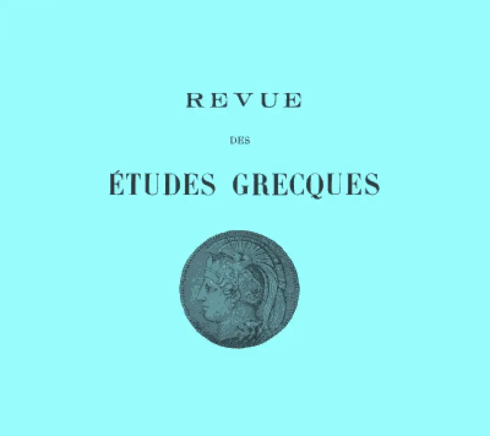 Revue des études grecques