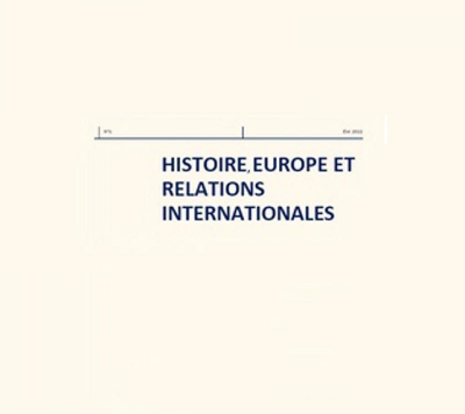 Histoire, Europe et Relations Internationales