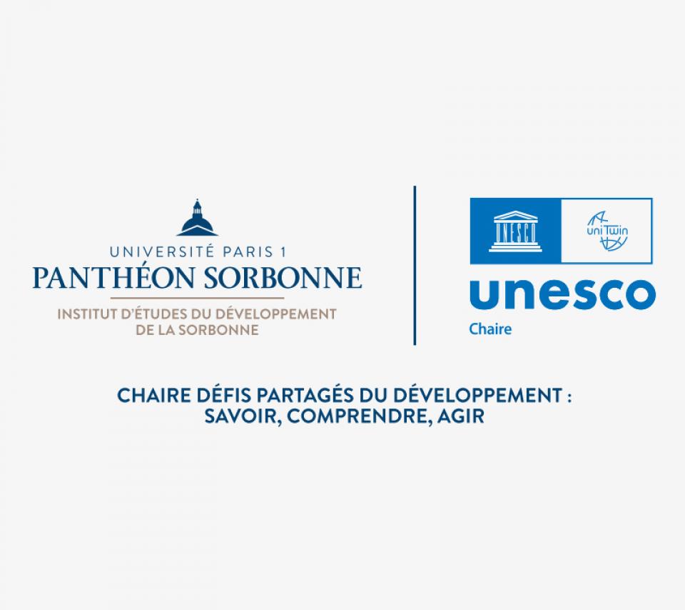 Chaire UNESCO Défis partagés du développement ; savoir, comprendre, agir