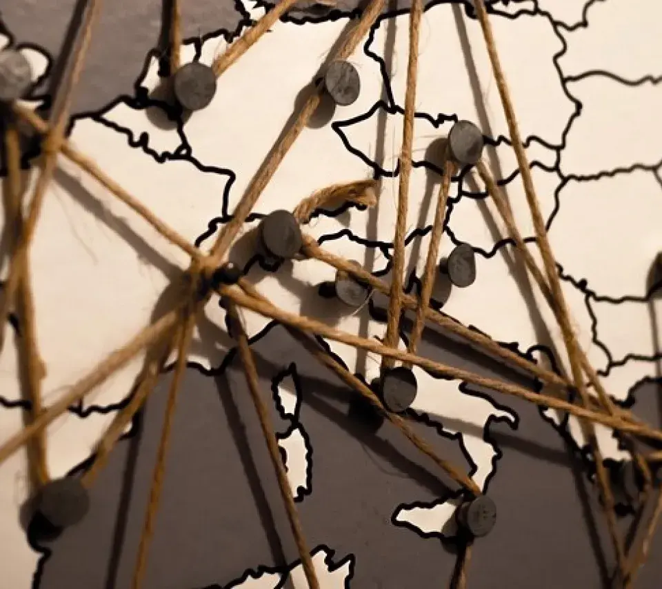 Carte stylisée de l'Europe