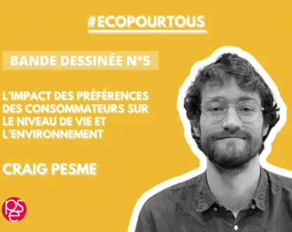 #ECOPOURTOUS - Bande déssinée n°5  - L'impact des préférences des consommateurs sur le niveau de vie et l'environnement | Craig Pesme Bande dessinée | L’impact des préférences des consommateurs sur le niveau de vie et l’environnement - Craig Pesme