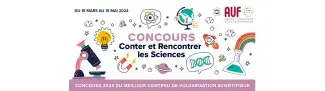 Concours conter et rencontrer les sciences AUF du 15 mars au 15 mai 2024