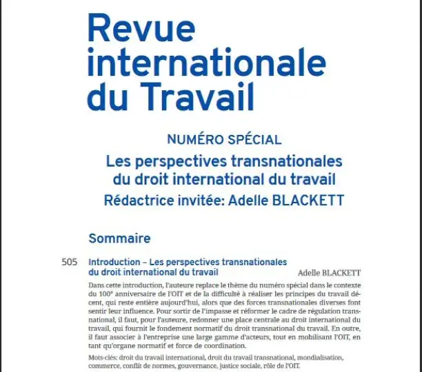 Les relations entre droit international et droit européen du travail