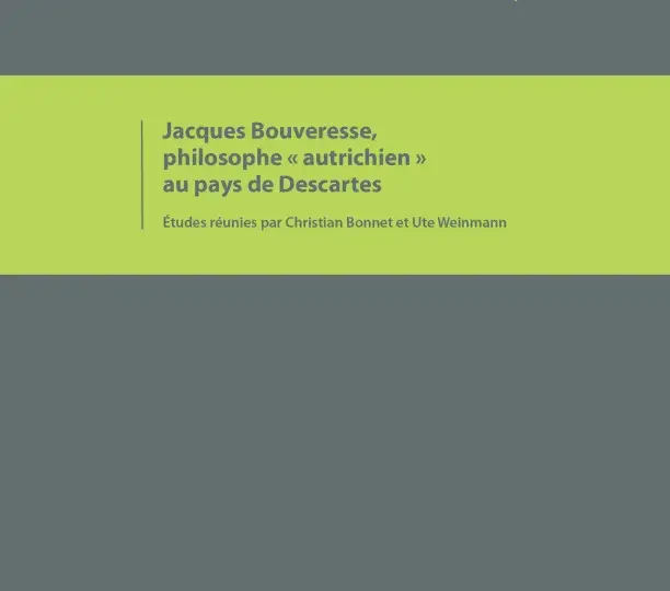 Austriaca, No 96. Jacques Bouveresse, Philosophe "Autrichien" au pays de Descartes 